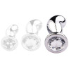 SM Fantasy Plug Bean Silver L 9 x 3.5cm